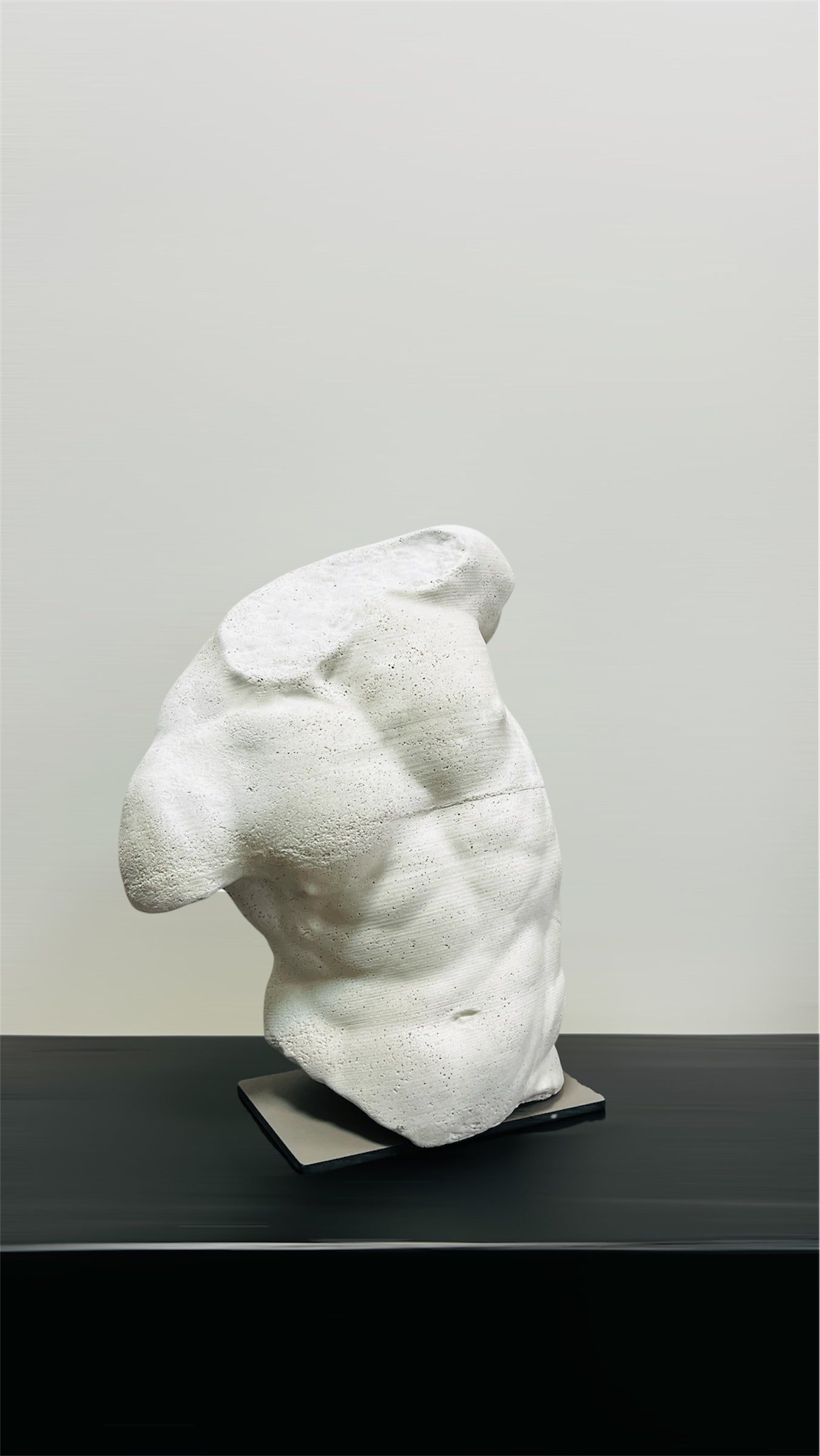 Cement Gaddi Torso sculpture