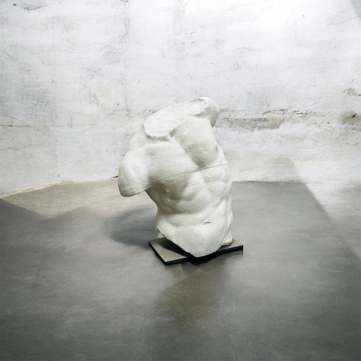 Cement Gaddi Torso sculpture