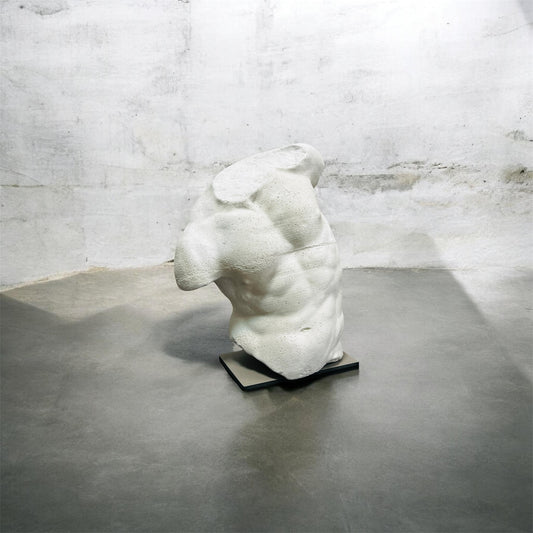 Cement Gaddi Torso sculpture