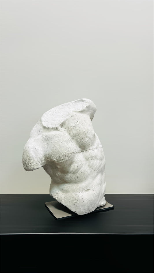 Cement Gaddi Torso sculpture